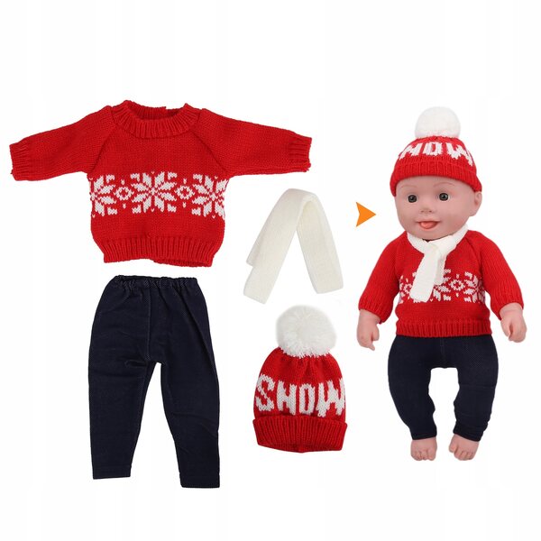 Weihnachtskleidung für 18-Zoll-Puppen mit sicheren und langlebigen Accessoires
