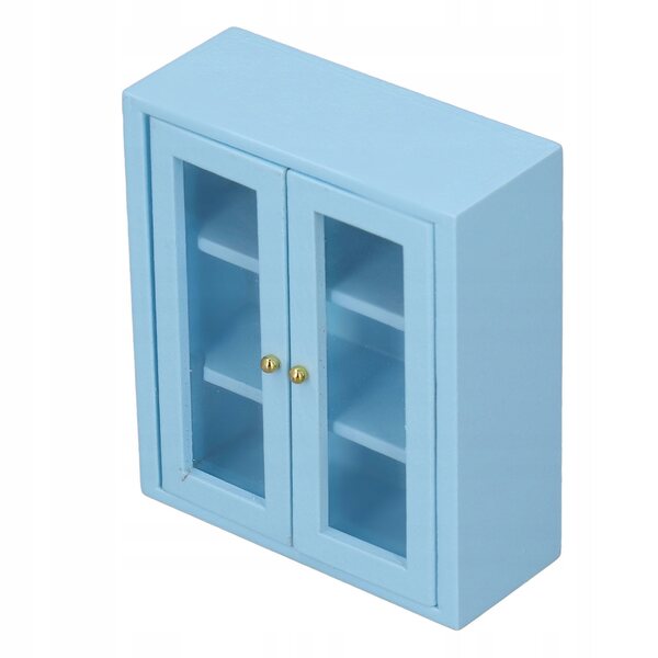 1:12 Miniatur-Wandschrank aus Holz für Puppenhaus-Dekoration