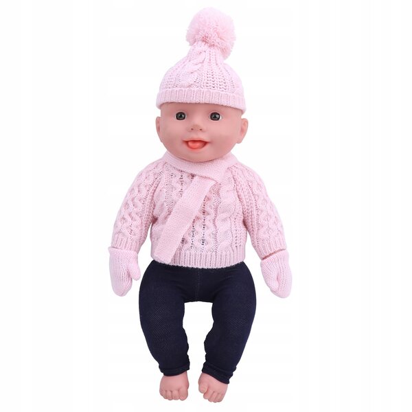 Kleidungsset für 18-Zoll-Puppen: Pullover, Hose, Mütze, Schal und Handschuhe