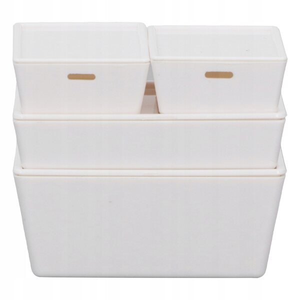 Set 4 scatole per riporre accessori casa delle bambole, dettagli perfetti