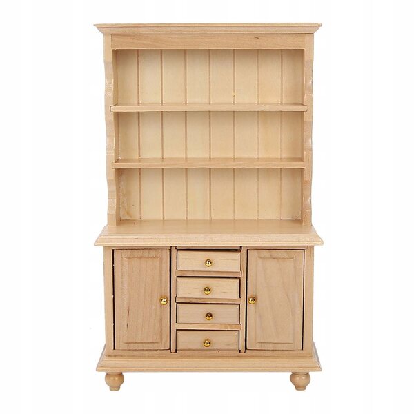 1:12 Puppenhausmöbel aus Holz, langlebiger und dekorativer 3-stöckiger Schrank
