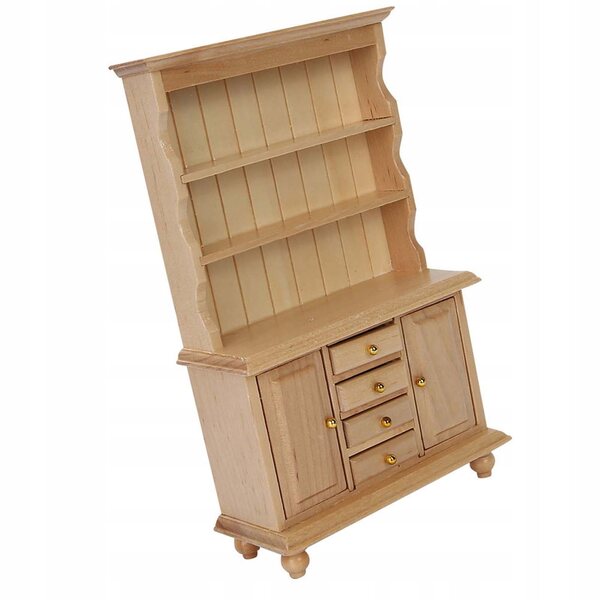 1:12 Puppenhausmöbel aus Holz, langlebiger und dekorativer 3-stöckiger Schrank