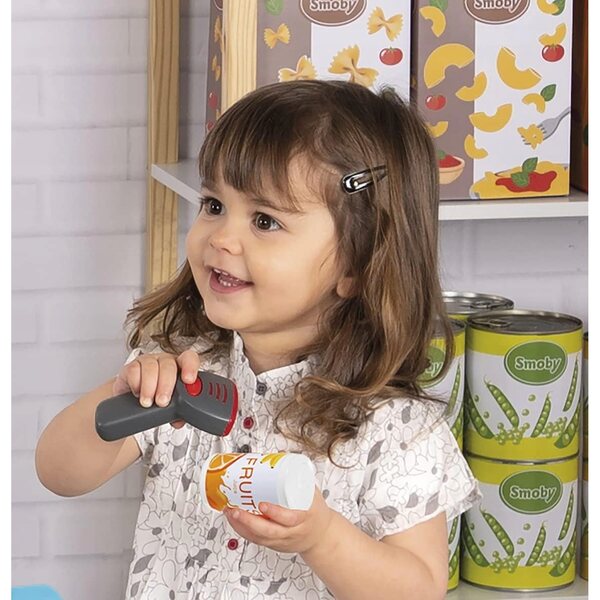 Kasa elettronica per bambini con scanner e accessori gioco educativo