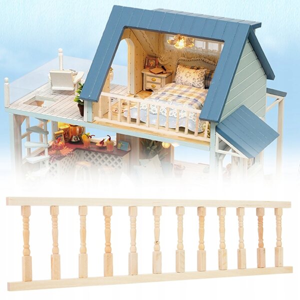 1:12 Mini-Puppenhausmöbel aus Holz – langlebiges dekoratives Accessoire