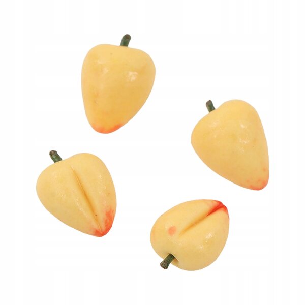 Set 20 pezzi decorazioni miniatura pesche finte per casa delle bambole
