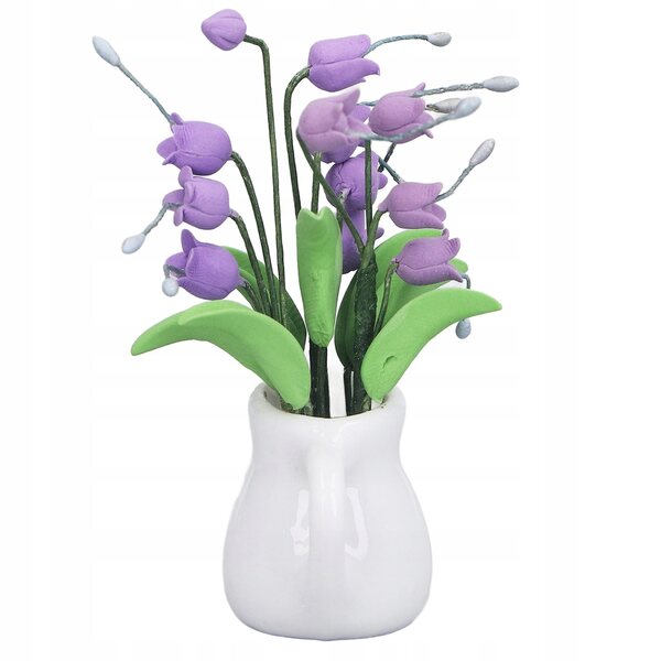 1:12 Miniaturowe doniczki Lily of the Valley Wase Wazon Symulacja UF