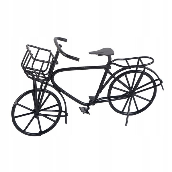 Miniatura Bicicletta Metallica 1:12 per Casa delle Bambole Accessorio Decorativo