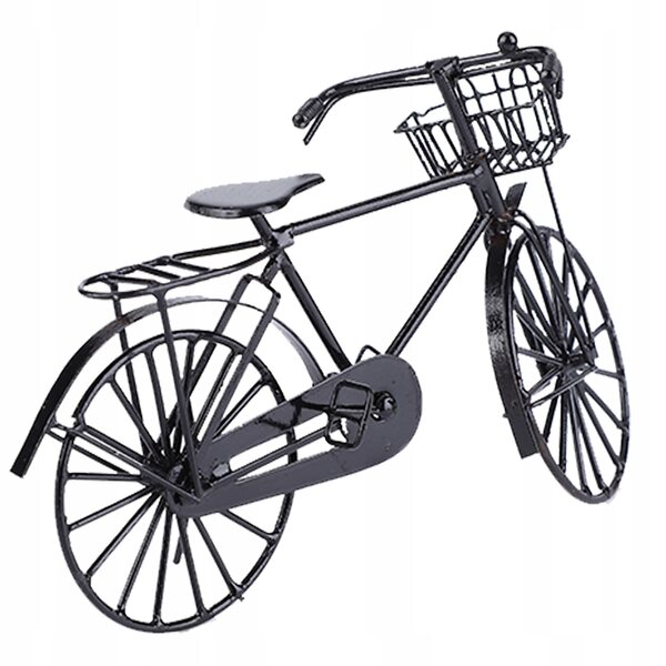 Miniatura Bicicletta Metallica 1:12 per Casa delle Bambole Accessorio Decorativo