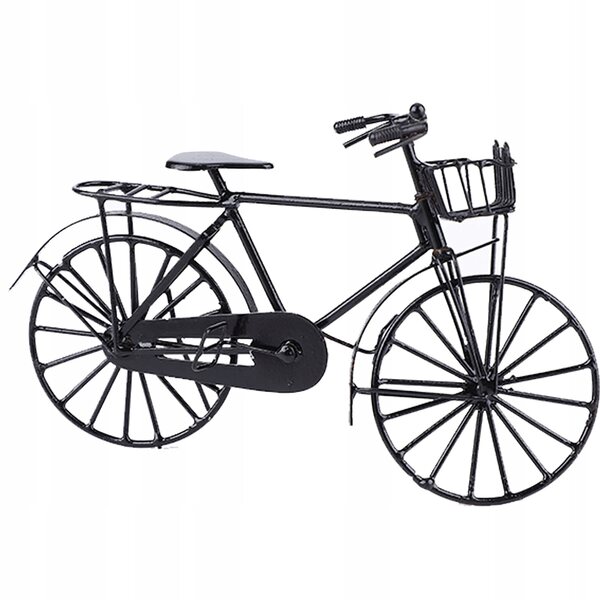 Miniatura Bicicletta Metallica 1:12 per Casa delle Bambole Accessorio Decorativo