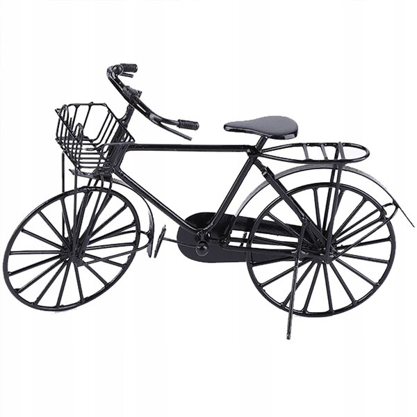 Miniatura Bicicletta Metallica 1:12 per Casa delle Bambole Accessorio Decorativo