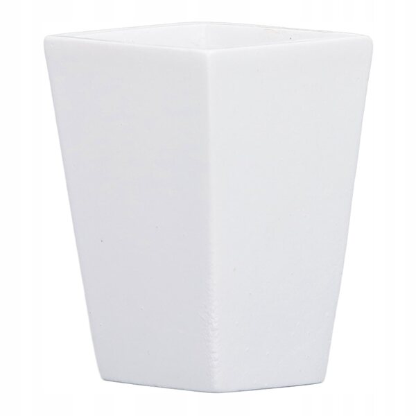 Miniatura vaso pianta in resina bianca per casa delle bambole 1:12