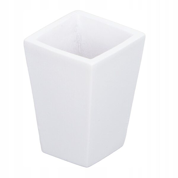 Miniatura vaso pianta in resina bianca per casa delle bambole 1:12