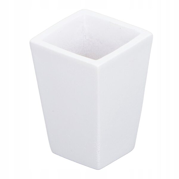 Miniatura vaso pianta in resina bianca per casa delle bambole 1:12