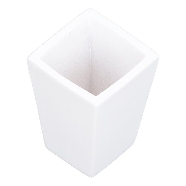 Miniatura vaso pianta in resina bianca per casa delle bambole 1:12