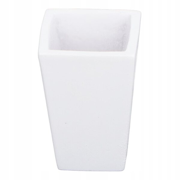 Miniatura vaso pianta in resina bianca per casa delle bambole 1:12