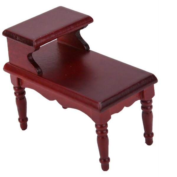 Mini Tavolino da Tè in Legno per Case delle Bambole Scala 1:12 Elegante e Portatile