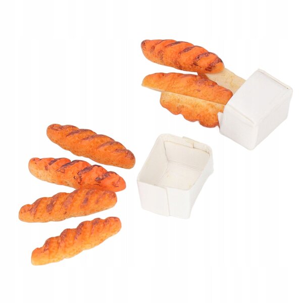 Set 40 Miniature di Pane Realistico per Casa delle Bambole in Resina Sicura