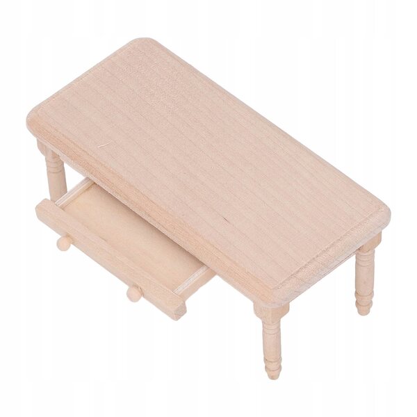 1:12 Holz-Esstisch für Puppenhaus, elegantes und solides Design