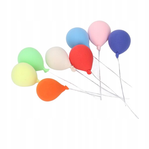 Set 8 Palloncini Miniatura 1:12 per Casa delle Bambole Decorativi e Realistici