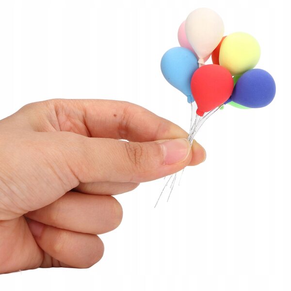Set 8 Palloncini Miniatura 1:12 per Casa delle Bambole Decorativi e Realistici