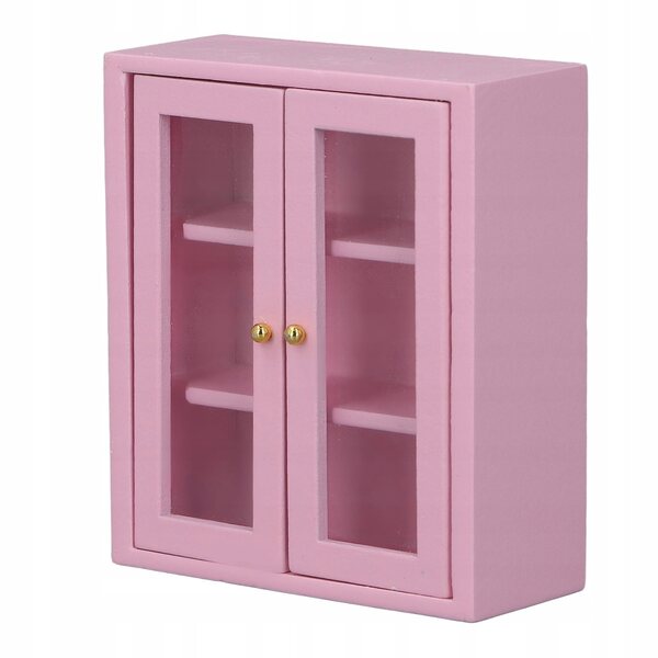 1:12 Dollhouse ścienna szafka drewniana miniaturowa dekoracja szafki 0I