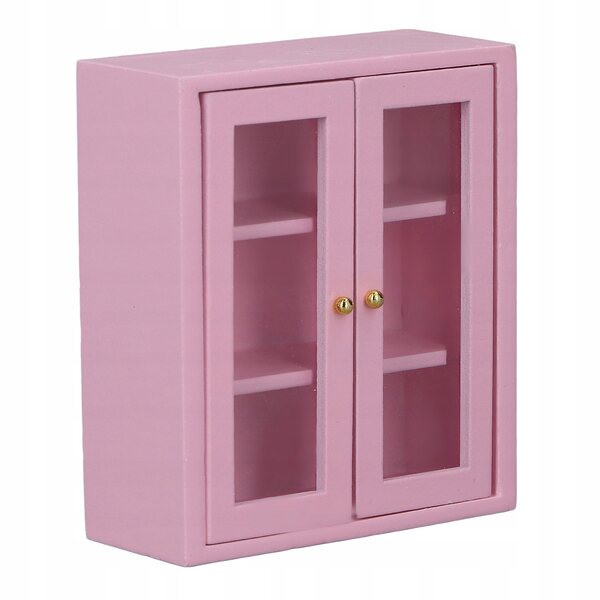 1:12 Dollhouse ścienna szafka drewniana miniaturowa dekoracja szafki 0I