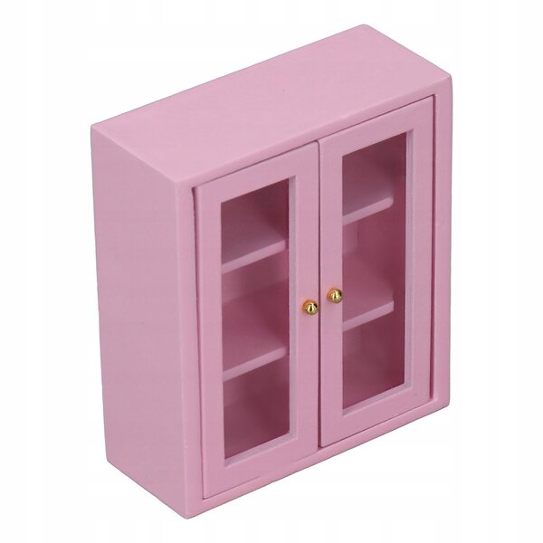1:12 Dollhouse ścienna szafka drewniana miniaturowa dekoracja szafki 0I