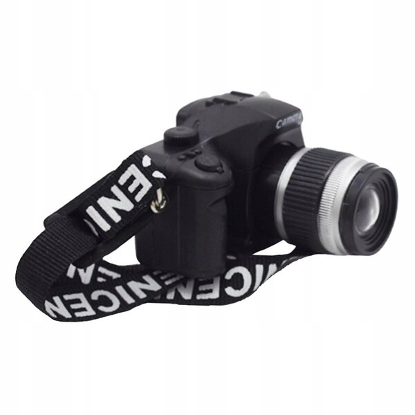 Mini camera decorativa per casa delle bambole in resina con cinturino nero