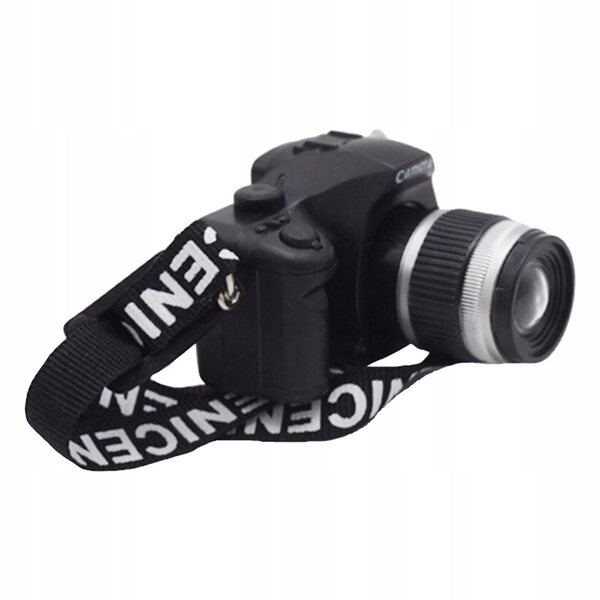 Mini camera decorativa per casa delle bambole in resina con cinturino nero