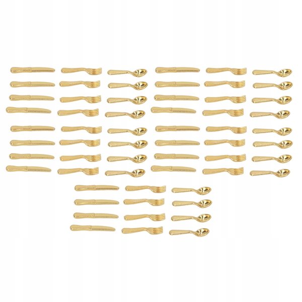 Set 5 Miniature Coltelli e Forchette in Scala 1:12 per Casa delle Bambole