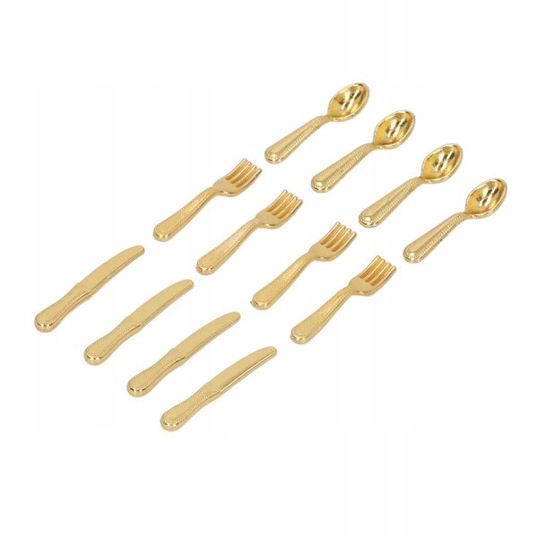 Set 5 Miniature Coltelli e Forchette in Scala 1:12 per Casa delle Bambole