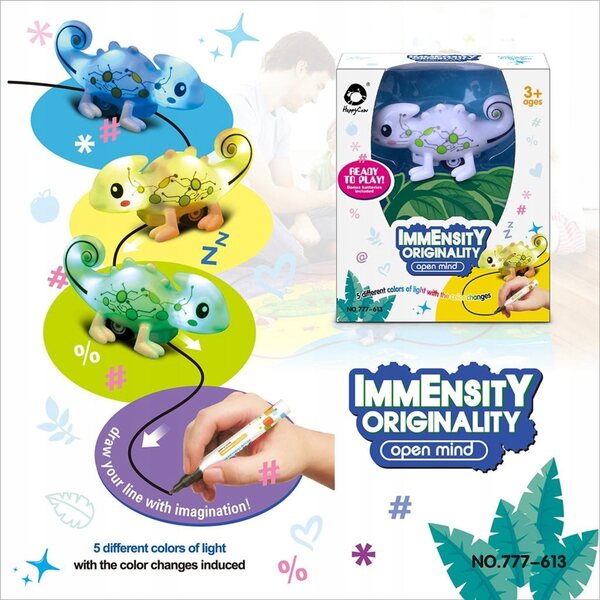 Giocattolo Induttivo per Bambini Cambia Colore con Kameleon Magico USB