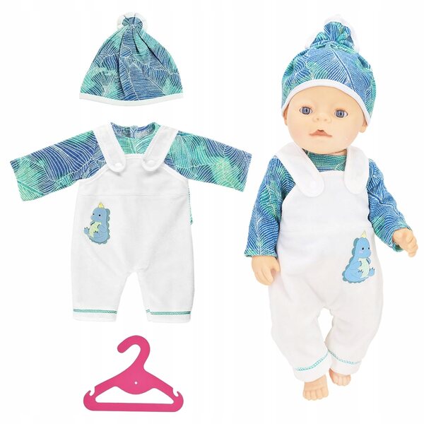 Ubranka per bambole 35-43 cm tema dinosauro, regalo ideale per bambini