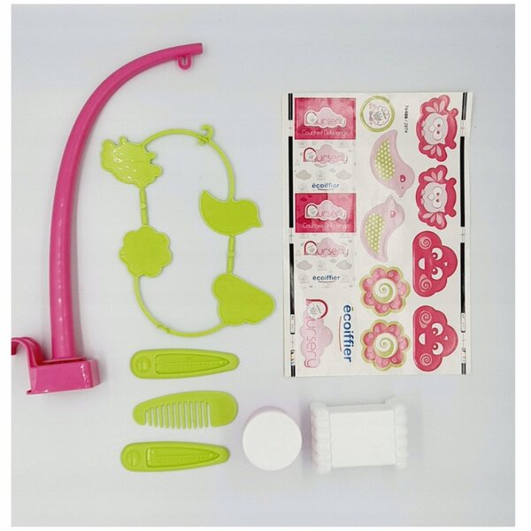 Ecoiffier Kindergarten-Puppenpflegeset mit Wickeltisch und Mobile