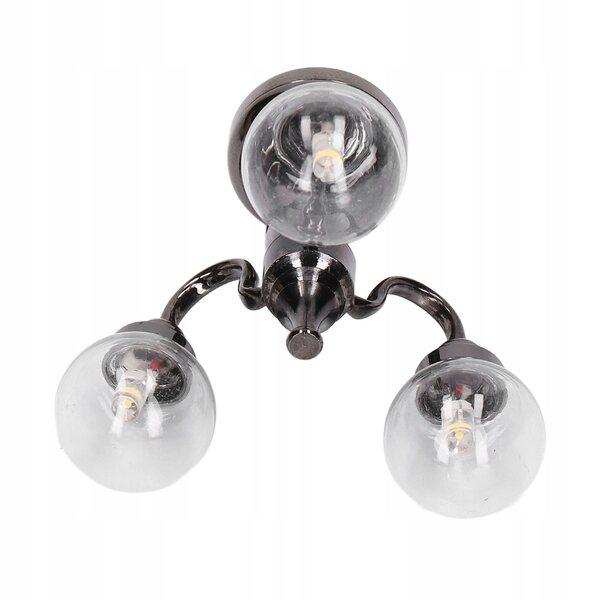 Lampadario miniatura 1:12 per casa delle bambole in stile retrò elegante e luminoso