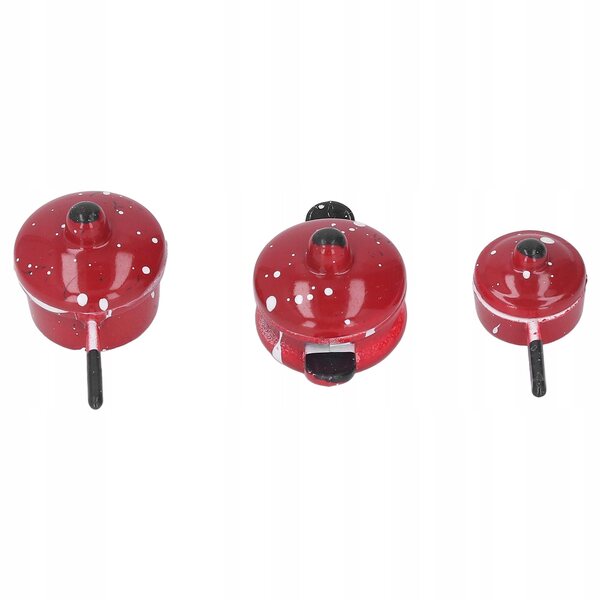 Set 3 Mini Doniczek in Metallo per Casa delle Bambole Realistiche e Dettagliate