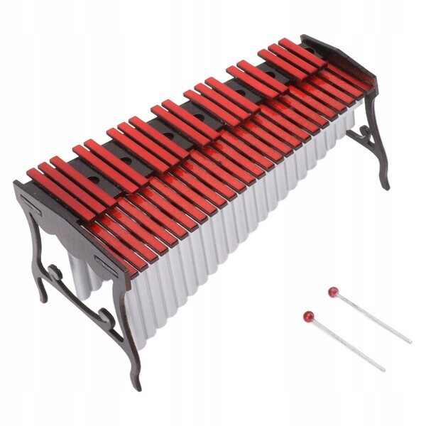 Miniatura Realistica Marimba per Casa delle Bambole, Decorazione Musicale