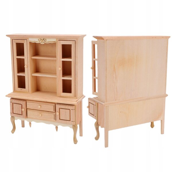 1:12 Holzmöbelminiatur für Puppenhaus, unbemalt, anpassbar