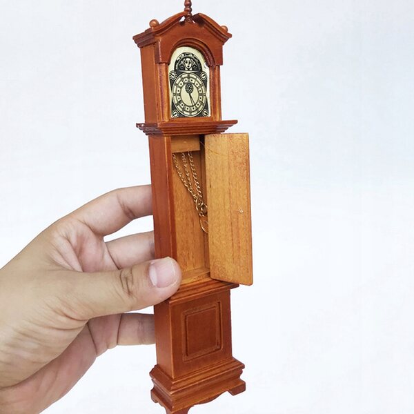 Miniatur-Standuhr im Vintage-Stil für elegante Wohnzimmerdekoration