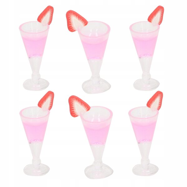 Set 20 Mini Cocktail per Casa delle Bambole 1:12, Accessori Decorativi di Resina