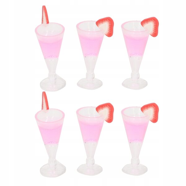 Set 20 Mini Cocktail per Casa delle Bambole 1:12, Accessori Decorativi di Resina