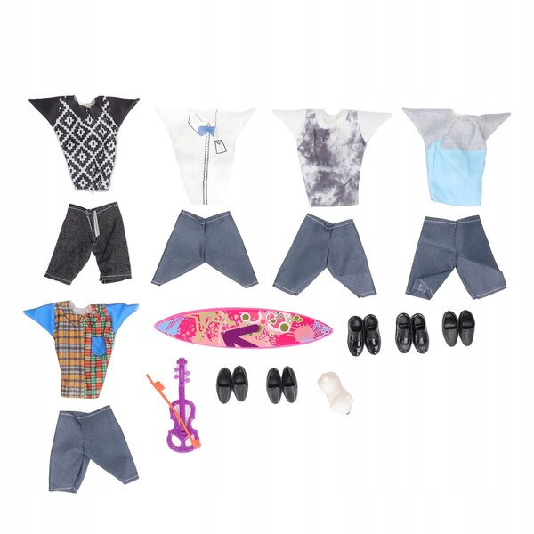 Set Abiti per Bambola con Scarpe Colorate e Accessori per Bambini Creativi