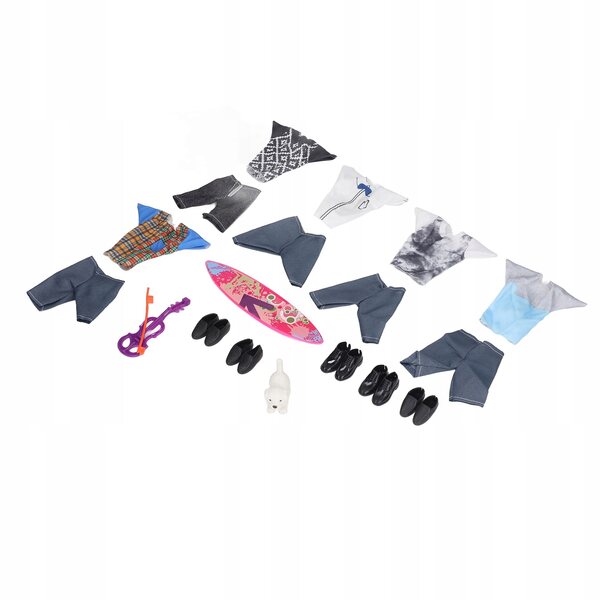 Set Abiti per Bambola con Scarpe Colorate e Accessori per Bambini Creativi