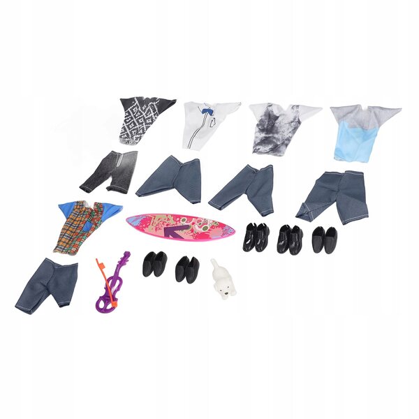 Set Abiti per Bambola con Scarpe Colorate e Accessori per Bambini Creativi