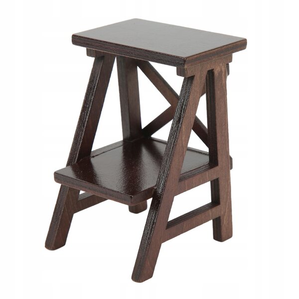 Mini supporto per fiori per casa delle bambole in legno fai da te 1/12 realistico