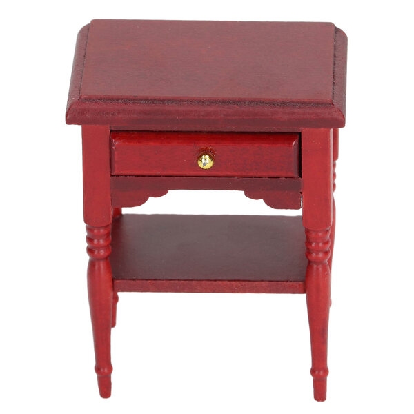 Miniatura Stolik Nocny 1:12 in Legno per Casa delle Bambole