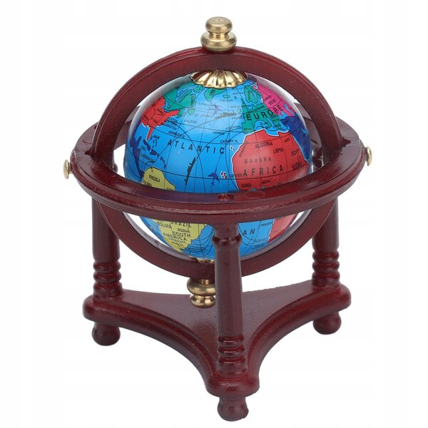 Globo educativo miniatura 1:12 per casa delle bambole decorativa e didattica