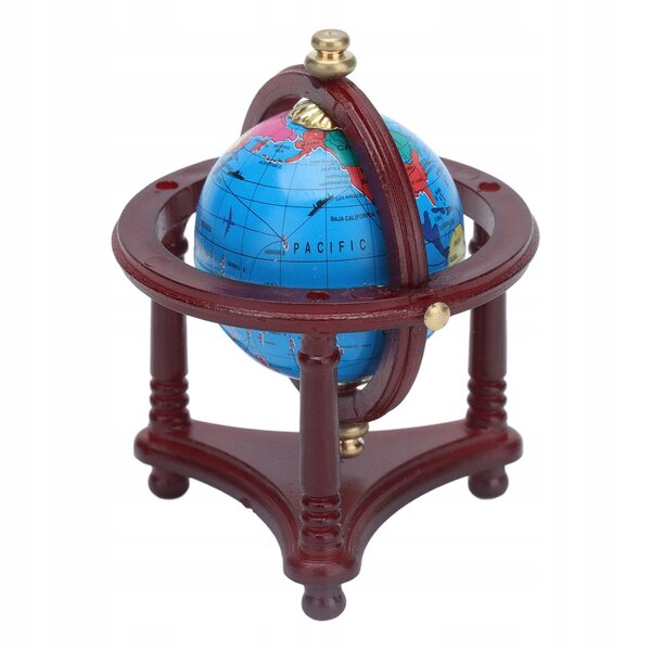 Globo educativo miniatura 1:12 per casa delle bambole decorativa e didattica