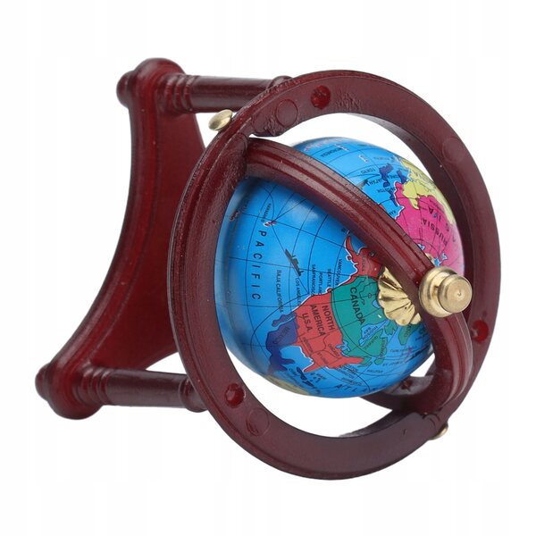Globo educativo miniatura 1:12 per casa delle bambole decorativa e didattica