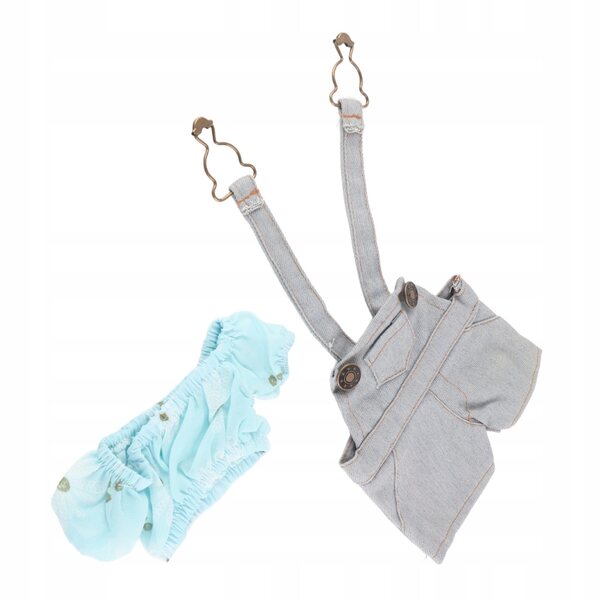 Bunte Strapshose und Oberteil für 18-Zoll-Puppen – Komplettset